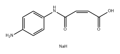 (Z)-(4-(4-氨基苯基)氨基)-马来酸钠盐 结构式