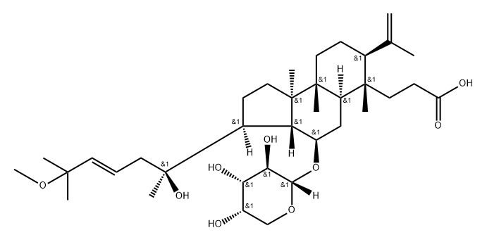 Cyclocarioside F 结构式