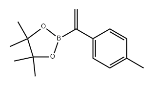 4,4,5,5-四甲基-2-(1-(对甲苯基)乙烯基)-1,3,2-二氧硼烷 结构式