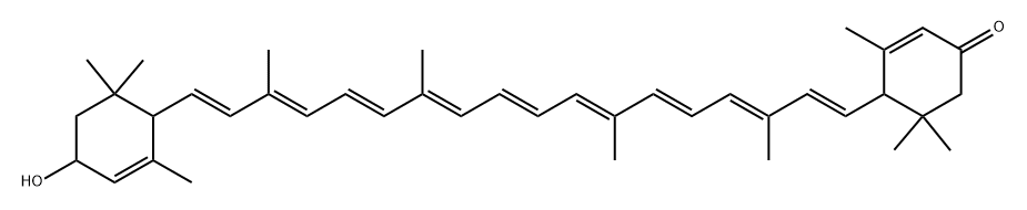 3'-hydroxy-e,e-caroten-3-one 结构式