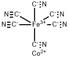 Ferrate(3-), hexakis(cyano-κC)-, cobalt(2+) (2:3), (OC-6-11)- 结构式