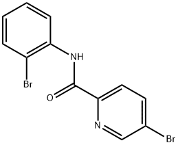 5-Bromo-N-(2-bromophenyl)picolinamide 结构式