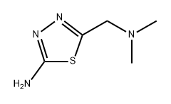 5-[(二甲氨基)甲基]-1,3,4-噻二唑-2-胺 结构式