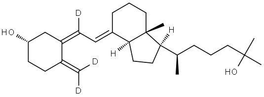 25-羟基维生素D3-[D3] 结构式