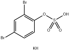2,4-dibromo-Phenol 1-(hydrogen sulfate) potassium salt 结构式