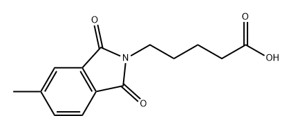 5-(5-methyl-1,3-dioxoisoindolin-2-yl)pentanoic acid 结构式