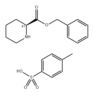 S-哌啶-2-羧酸苄酯对甲苯磺酸盐 结构式