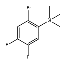 1-Bromo-4,5-difluoro-2-(trimethylsilyl)benzene 结构式