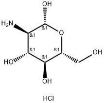 β-D-Glucopyranose, 2-amino-2-deoxy-, hydrochloride (1:1) 结构式