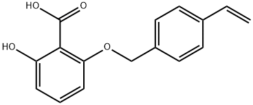 2-[(4-乙烯基苯基)甲氧基]-6-羟基苯甲酸 结构式