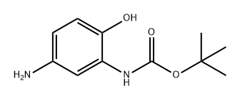 tert-butyl N-(5-amino-2-hydroxyphenyl)carbamate 结构式