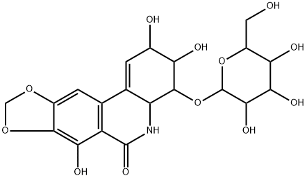 水仙环素-4-O-Β-D-葡萄糖苷 结构式