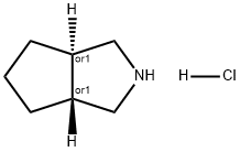 (3AR,6AR)-八氢环戊并[C]吡咯盐酸盐 结构式
