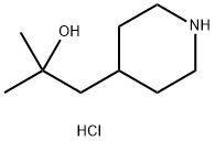 4-Piperidineethanol, α,α-dimethyl-, hydrochloride (1:1) 结构式