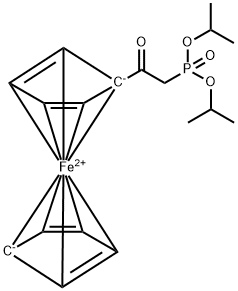 [2-[Bis(1-methylethoxy)phosphinyl]acetyl]ferrocene 结构式