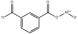 1,3-苯二甲酸羧(2-)-ΚO1]羟基铝 结构式
