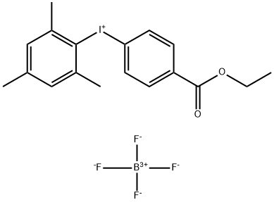 (4-(乙氧基羰基)苯基)(均三甲苯基)碘鎓 四氟硼酸盐 结构式