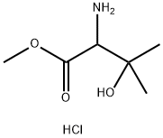 2-氨基-3-羟基-3-甲基丁酸甲酯盐酸盐 结构式