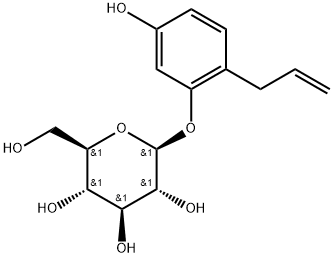 β-D-Glucopyranoside, 5-hydroxy-2-(2-propen-1-yl)phenyl 结构式