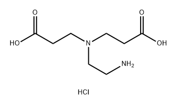 3-[(2-氨基乙基)(2-羧乙基)氨基]丙酸二盐酸盐 结构式