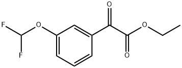 ethyl 2-(3-(difluoromethoxy)phenyl)-2-oxoacetate 结构式