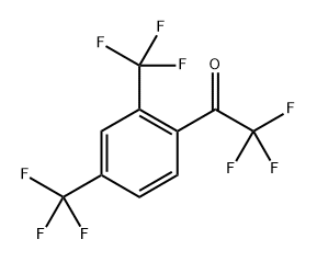 1-(2,4-BIS(TRIFLUOROMETHYL)PHENYL)-2,2,2-TRIFLUOROETHANON 结构式