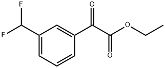 ethyl 2-(3-(difluoromethyl)phenyl)-2-oxoacetate 结构式