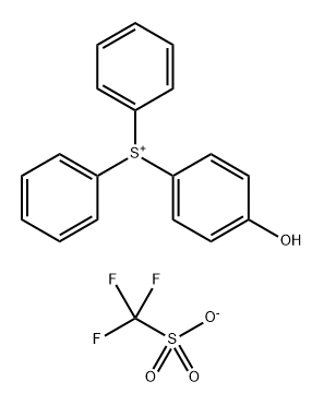 Diphenyl(p-hydroxyphenyl)sulfonium trifluoromethanesulfonate 结构式