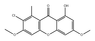 7-Chlorolichexanthone 结构式