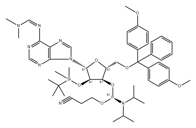 RNA "A" phosphoramidite 结构式