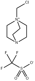 4-Aza-1-azoniabicyclo[2.2.2]octane, 1-(chloromethyl)-, 1,1,1-trifluoromethanesulfonate (1:1) 结构式