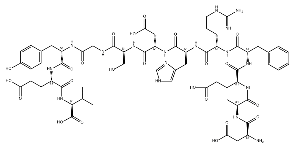 β-淀粉样蛋白(1-12) 结构式