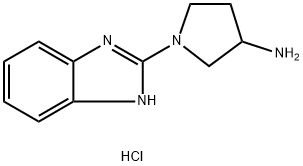 1-(1H-benzo[d]imidazol-2-yl)pyrrolidin-3-amine hydrochloride 结构式
