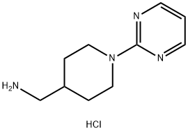 [1-(pyrimidin-2-yl)piperidin-4-yl]methanamine hydrochloride 结构式