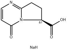 (6S)-4,6,7,8-四氢-4-氧代吡咯并[1,2-A]嘧啶-6-羧酸.钠盐 结构式