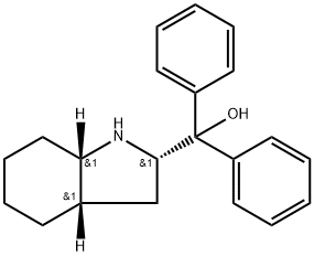 (2S,3AS,7AS)-OCTAHYDRO-Α,Α-DIPHENYL-1H-INDOLE-2-METHANOL 结构式