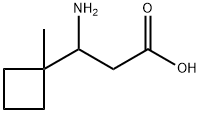 Cyclobutanepropanoic acid, β-amino-1-methyl- 结构式