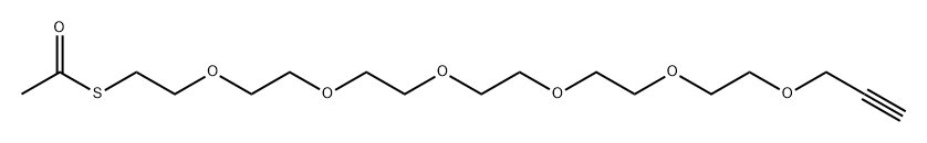 乙酰硫酯-六聚乙二醇-炔 结构式