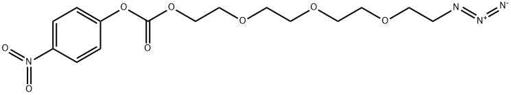 AZIDO-PEG4-4-NITROPHENYL CARBONATE 结构式