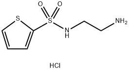 N-(2-氨基乙基)噻吩-2-磺酰胺盐酸盐 结构式