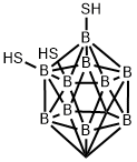 1,2-Dicarbadodecaborane(12)-8,9,12-trithiol 结构式