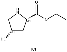 (2S,4S)-4-羟基吡咯烷-2-羧酸乙酯盐酸盐 结构式