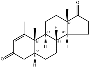 1-Methyl-5α-androst-1-ene-3,17-dione 结构式