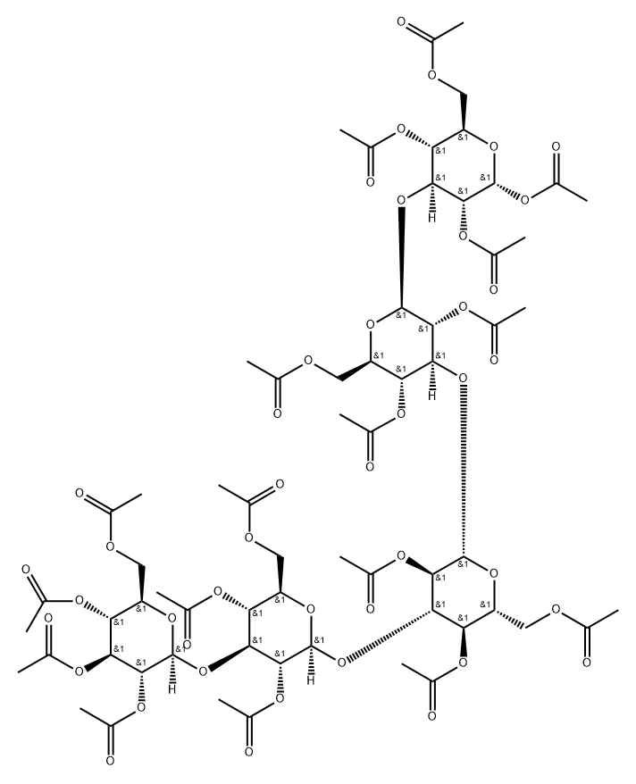(1-3)glucopentaose peracetate 结构式