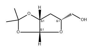 3-Deoxy-1,2-O-isopropylidene--L-threopentofuranose 结构式