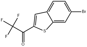 1-(6-Bromobenzo[b]thiophen-2-yl)-2,2,2-trifluoroethanone 结构式