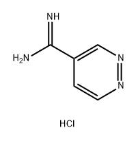哒嗪-4-甲脒盐酸盐 结构式