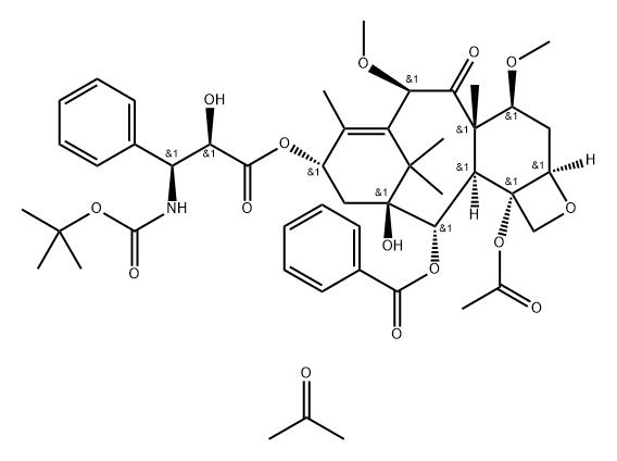 卡巴他赛丙酮 结构式