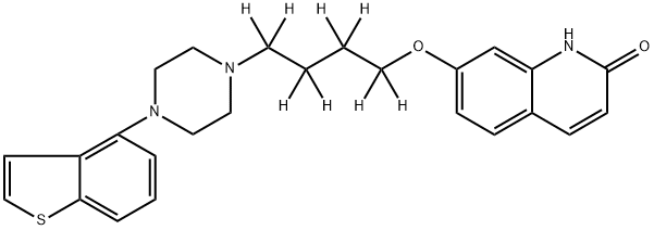 依匹哌唑-D8 结构式