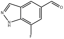 7-Fluoro-1H-indazole-5-carbaldehyde 结构式